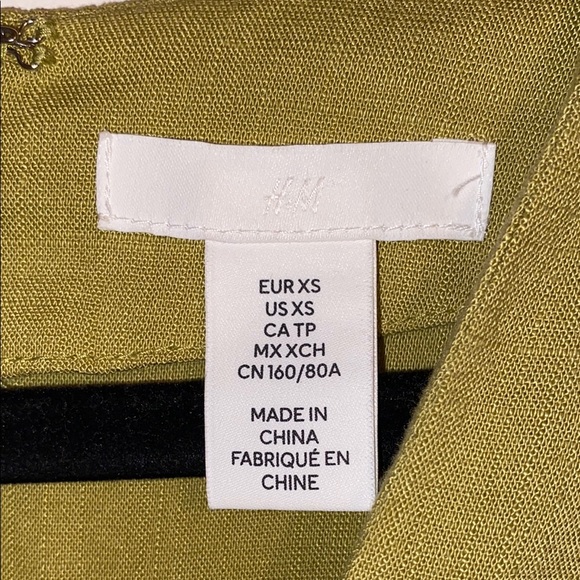 Olive Green V-Neck Women's Top - Picture 2 of 3